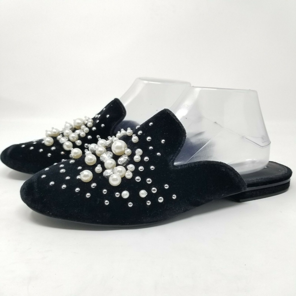 STEVE MADDEN Mules Slippers 10 M Black Velvet - Picture 2 of 8
